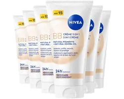 6x NIVEA BB Crème SPF15 5-In-1 Lichte Huidtint 50 ml