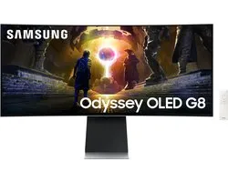 Samsung Odyssey G8 LS34DG850SUXEN - QHD OLED Ultrawide Gaming Monitor - 175Hz - 34 Inch