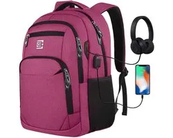 COVREO Laptop backpack 46 x 32 x 20 cm kaki oxford cloth, USB lader