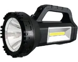Lampe de poche LED Hofftech COB - 1 Watt - avec poignée - Zwart