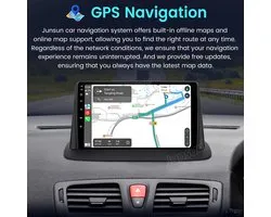 Junsun Android 15 Autoradio Geschikt Voor Renault Megane 3 2008-2016 Accessoires, Draadloze CarPlay & Android Auto met bluetooth, 9 inch IPS Touchscreen, GPS-Navigatiesystem - 2GB+64GB, WIFI, USB, FM, DAB+, DSP, RDS, Quad-core processor