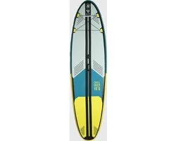 Brunotti - Challenger SUP Board Opblaasbaar - Compleet Paddle Board met Leash - Multifunctioneel Windsurf Mastplaat - Geel - 10'6