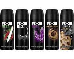 Axe Deodorant Body Spray - 5 pièces - Ensemble de valeur