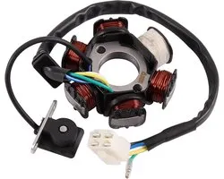 6 Pole Coil 5 Draden Vrouwelijke Stekker AC Half-Golf Ontsteking Magneto Stator Vervanging voor Quad Pocket Bike Buggy Quad Go Kart GY6 50cc 70cc 90cc 110cc 125cc Motor ATV Scooter