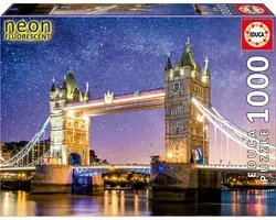EDUCA - puzzel - 1000 stuks - TOWER BRIDGE LONDEN - NEON