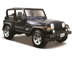 Maisto Jeep Wrangler Rubicon Modelauto 1/27 - Blauw Metaal