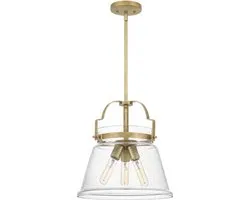 Luminaire suspendu LED Quoizel Wimberley | 3X E27 Max 60W | Dimmable | Laiton patiné