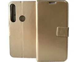 Motorola Moto G8 Plus - Bookcase Goud - étui portefeuille