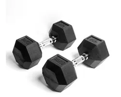 AJ- Sports Hex Haltères 14 kg - 2 x 14 kg Dumbbell - Poids - Ensemble d'haltères - Ensemble de poids - Ensemble d'haltères - Poids de Fitness - Musculation - Fitness