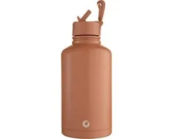 EcoBotl - Epic - 2000ml - Truffle - Waterfles - Drinkfles - 2 liter - Duurzaam - Herbruikbaar - Eco - RVS - Geïsoleerd