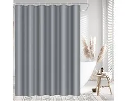 LUKDUNG 180x200 badgordijn polyester textiel, douchegordijn anti-schimmel voor badkamer, gordijn voor badkuip en - ShopVlot