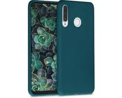 kwmobile phone case pour Huawei P30 Lite - Coque pour smartphone - Coque arrière en métallisé pétrole