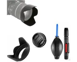 Camera Basic Accessories Bundle Set 37mm Lens Hood, Lens Cap, Cleaning Pen, Air Blower Pump For Panasonic GF90, GF10, GF9, GF8, GF7 With Panasonic Lumix G Vario 12-32mm f/3.5-5.6 ASPH Lens
