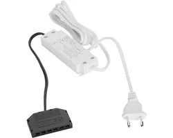 SOTECH LED transformator 12 VDC / 15 W voedingseenheid met 6-weg verdeler LED transformator LED driver voedingseenheid