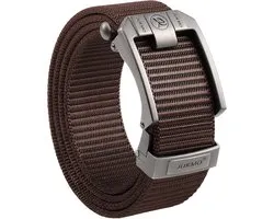 JUKMO Ratchet Strap for Men, Nylon Web Tactical Belt with Automatic Slide Buckle, Adjustable Trim to Fit - ShopVlot
