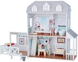 Ferme de poupée Teamson Kids Dreamland blanc / gris 30 cm TD-12901A