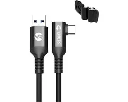 Câble Oculus Link VortexVR 3 m + verrou | USB-A | pour Oculus Quest 2 (ou Quest 1) | SteamVR | Quête secondaire