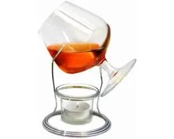 Cognac en Brandy Verwarmers met Kaarsenhouder en Glas