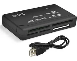 Geheugenkaartlezer -  All in one kaartlezer - Memorycard reader - CF/TF/MS/M2 - (Micro) SD kaart
