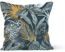 Soleil d'Ocre, Kussen, Keerkring, Grijs, 40 x 40 cm, Polyester