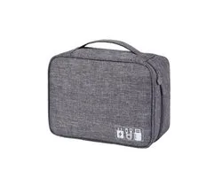 Kabel Organizer Tas - Opbergtas voor Kabels en Accessoires - Grijs