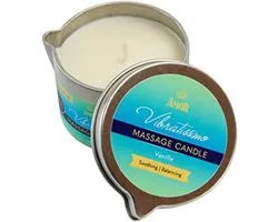 VIBRATISSIMO Massagekaars Vanille 50ml I Kaars met Vanillegeur I Kaars Ontspanning I gemaakt van natuurlijke grondstoffen & met kokosolie I geschikt voor de gevoelige huid I Massage Candle