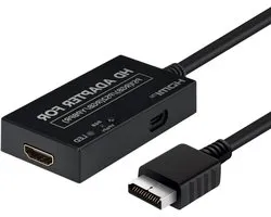 PS1/PS2 naar HDMI Converter Adapter - RGB/YPbPr naar HDMI Converter voor Gaming en Video Streaming