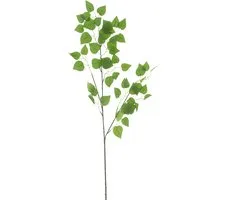 Bellatio Design Branche artificielle / fleur artificielle Bouleau - 87 cm - vert - remplissage bouquet vert feuille