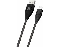 Rico Vitello Micro snel oplaadkabel- datakabel naar USB, extra sterk 1 meter/ hoge kwaliteit/geschikt voor Samsung S7 edge- S7-S6 edge +-S6 edge-S6- Samsung J en A serie Huawei/HTC/Nokia Lumia/LG/ Xiaomi Mi met micro oplaadpoort Wit