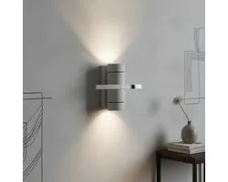 Artdelight - Wandlamp Double 16 x 8,5 cm wit