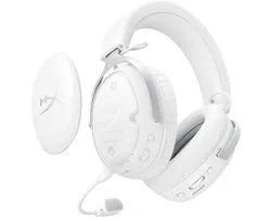 HyperX Cloud III S Wireless - Gaming Headset - Draadloos - Bluetooth & 2.4GHz - Spatial Audio - 120uur Batterij - PC/PS5/Switch2/Mobiel/Steamdeck - Wit