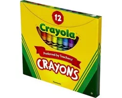 Crayola crayons - set van 12 gekleurde waskrijtjes
