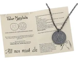 Valar Morghulis halsketting - Game of Thrones-ketting - Cosplayaccessoire - Officieel gelicentieerd product - 1/1 schaal - Gesorteerd