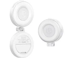 Ulanzi LM23 Smartphone Ring Light - Selfie Ringlamp met MagSafe - Oplaadbaar en dimbaar - 3-in-1 met Telefoonstandaard & Spiegel - Wit