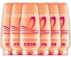 L'Oréal Paris Elvive Dream Lengths Conditioner - Voor lang, beschadigd haar - Herstellende conditioner - 6x200ml
