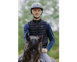 Equi-Theme Verwarmde bodywarmer Charlie Zwart - S