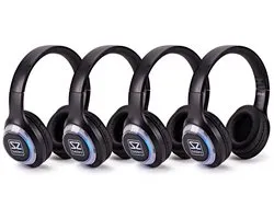 SubZero UHF Stille Disco Hoofdtelefoon, Set van 4