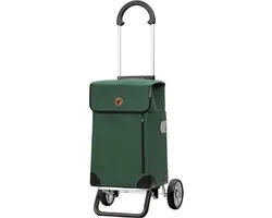 Andersen SHOPPER MANUFAKTUR Boodschappentrolley Scala Shopper Plus Weda 36L Green Donkergroen 103cm