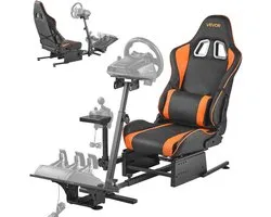Support de volant VEVOR Racing, support robuste pour simulateur de vol, compatible avec les volants Logitech G25, G27, G29, G920, G923, Thrustmaster T300rs, Tx F458, T500rs, T3pa- Pro (F1/GT) et les Pédales CSR.