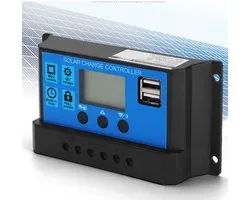 Vlemico - Solar Laadregelaar - MPPT Technologie - Efficiënte Energieoplossing - 24V Zonnepaneel - PWM-controller - Betrouwbare Oplader voor Auto's