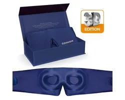 Slowwave Silk slaapmasker 3D, moerbeizijde, donkerblauw