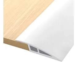 Profil de Transition PVC pour Compensation de Hauteur 1m - Bande de Transition de Sol Auto-Adhésive pour Différence de Hauteur 10-15 mm
