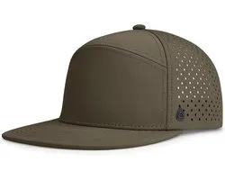 AOPREL Flat Brim Baseball Cap Adjustable Snapback Hats for Men Trucker Mesh Performance Hat for Hip Hop Sports Workout - ShopVlot