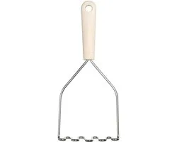 GastroMax Aardappelstamper BIO, 280 mm, roestvrij staal/crème