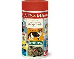 Cavallini & Co Vintage Puzzel - Cats & Kittens - Puzzel Poezen - Cat Puzzle