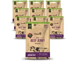 Cherky | ECO Beef Jerky | Teriyaki | 12 Stuks | 12 x 30g