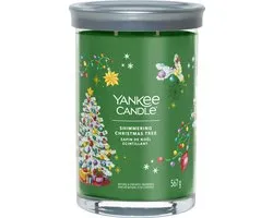 Yankee Candle Grand gobelet signature en forme d'arbre de Noël scintillant