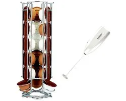 FACKELMANN – Koffieset – Capsulehouder en melkopschuimer