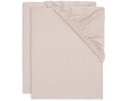 Jollein Hoeslaken Jersey 40/50x80/90cm Wild Rose (2pack)