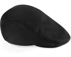 Beechfield Vintage Flat Cap - Maat: L/XL - Zwart
